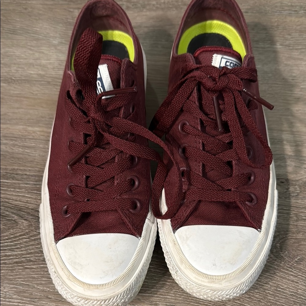 Converse Maroon Canvas Sneakers